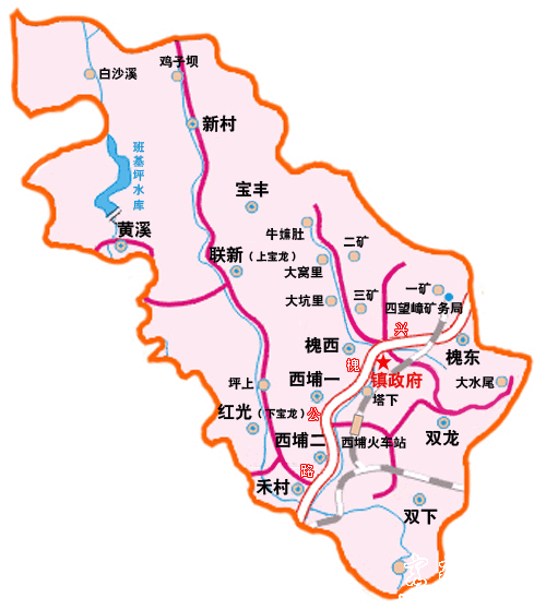 兴宁市黄槐镇地图